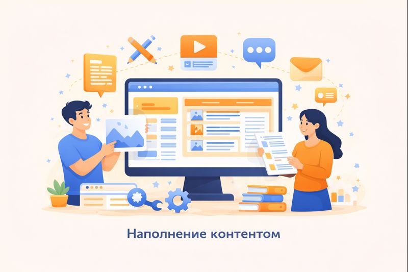 Наполнение контентом